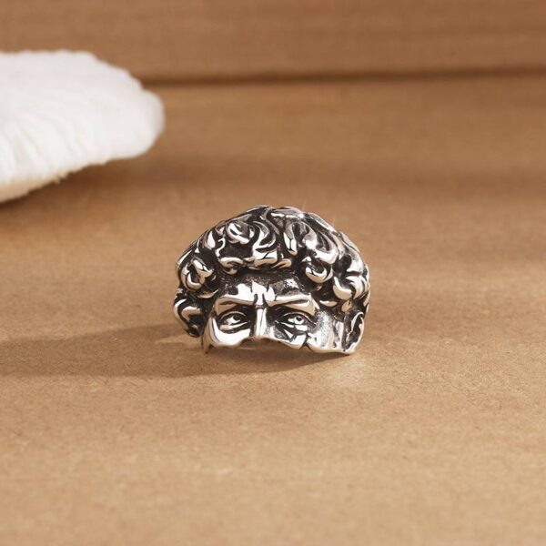 Каблучка металева "Давид Мікеланджело" срібна (10424)