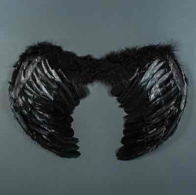 Крила карнавальні "Чорний ангел" "M" 40*55 см