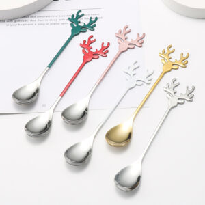 Ложка кавова "Оленячі ріжки" з нержавіючої сталі