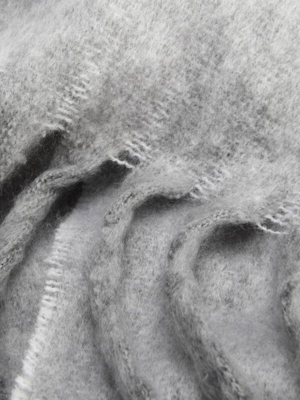 Шарф Primark осінь/зима вузький ворсистий сірий