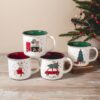 Чашка керамічна Новорічна "Теплі спогади" 355 мл