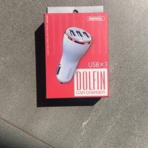 REMAX CAR CHARGER (RCC303) DOLFIN 3.4A (3 USB ports), білий з золотим/білий з рожевим