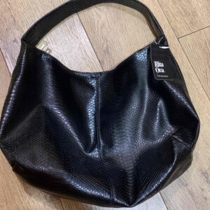 Сумка-Хобо Primark Rita Ora ефект крокодила чорна