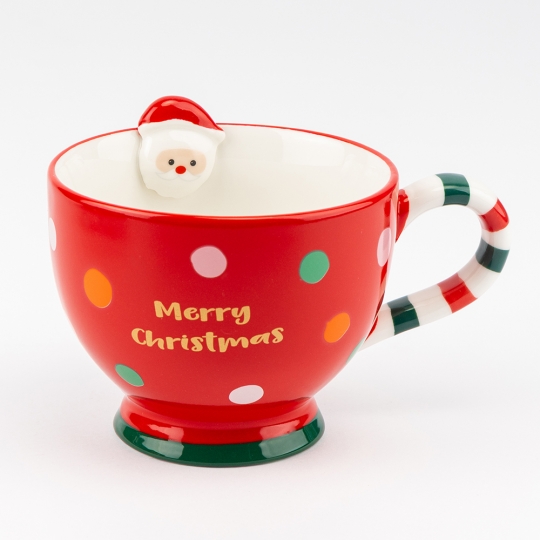 Чашка керамічна Новорічна "Свято в кожному ковтку" 550 мл