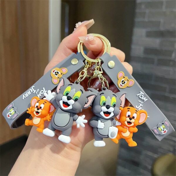 Брелок силікон "Том&Джеррі» з ремінцем