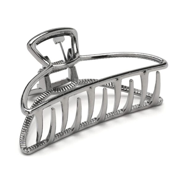 c2c8cdc9-02d4-4867-b8c0-9dfef463972f.jpg Заколка/краб для волосся металева овальна 7,7 см графітова