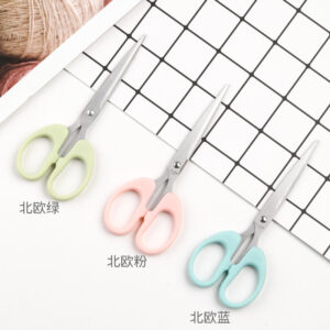 Ножиці канцелярські з нержавіючої сталі з пластиковими кільцями, великі