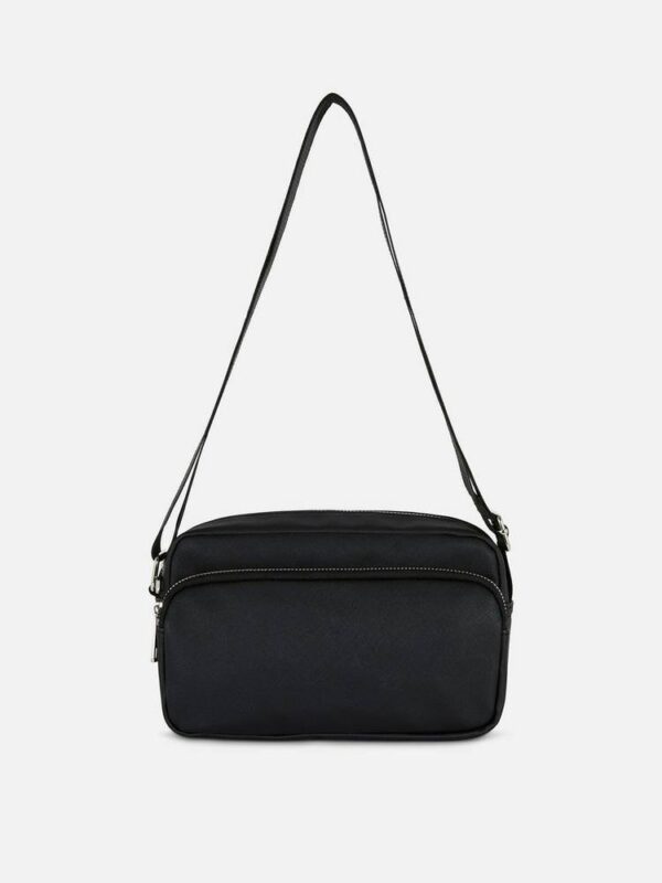 Сумочка чоловіча з зовнішньою кишенею Primark еко-шкіра чорна