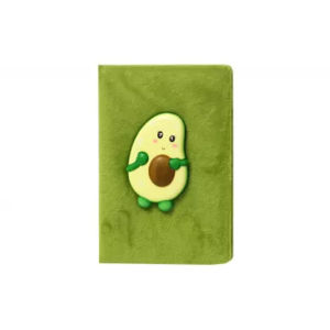 Блокнот А5 плюшевий WB "Авокадо" з сквішем 80арк.