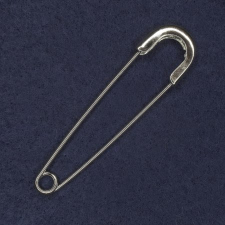 Брошка "Булавка" сріблястий метал 20х77 мм