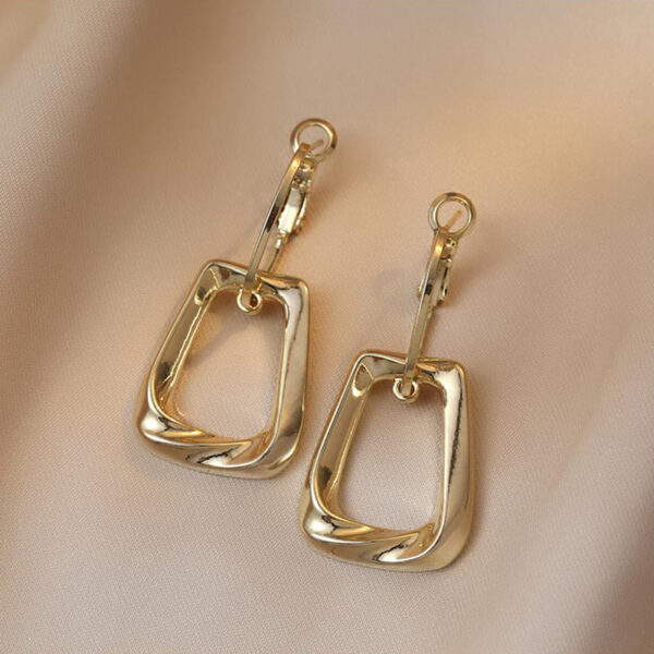 Сережки "Геометричні" золоті (7444)