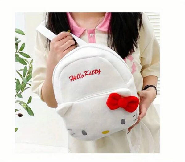 Рюкзак дитячий "Hello Kitty" плюшевий білий