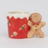 Чашка керамічна Новорічна "Імбірний пряник" 400 мл