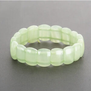 Браслет натур. Онікс прямокутна округла ланка 15х11 мм стрейч