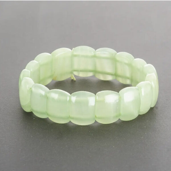 Браслет натур. Онікс прямокутна округла ланка 15х11 мм стрейч