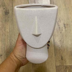 Ваза керамічна декоративна "FACE" Primark беж