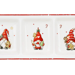 Менажниця керамічна "Гноми з пряниками" 28*12*2.5 см