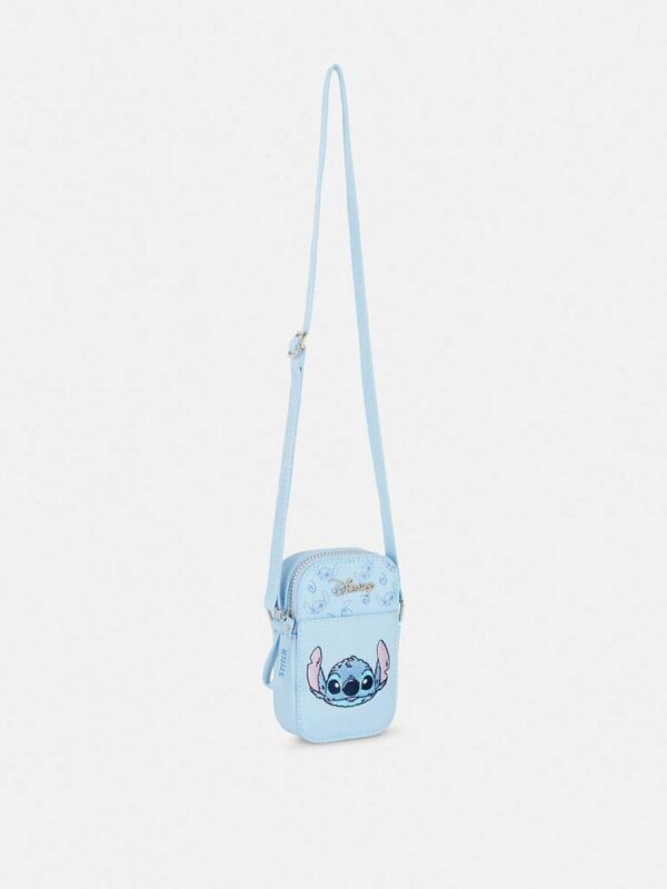 Сумочка для телефону/гаманець 2 в 1 Primark "Stitch" еко-шкіра блакитна