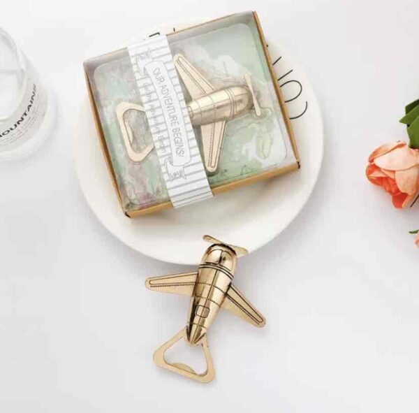 Відкривачка для пляшок "Літачок" золотиста