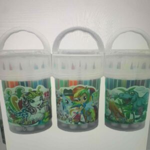 c980b134-9d4a-485d-9976-b47a342eac43.jpg Фломастери JUMBO "Поні, динозаври з мякою кістю, пласт. коробка /12 кольорів