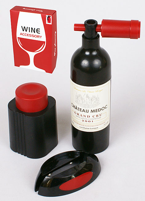 Винний набір (штопор, ніж для зрізання обплетення, вакуумна пробка) 25.2 см