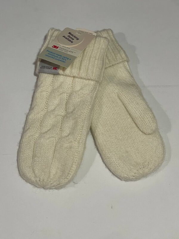 Рукавиці-варежки "Косичка" Primark білі молочні