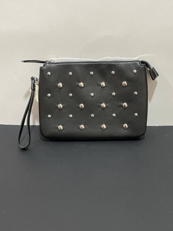 Сумочка-Клатч Primark з еко-шкіри чорна з декоративними закльопками