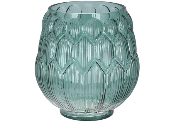 Ваза "Артишок" зелена 14х16 см