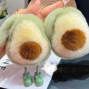 Брелок хутряний «Авокадо з ніжками»