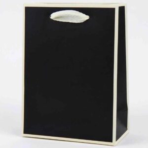 Пакет подарунковий “S” (20*15*6 см) однотонний чорний