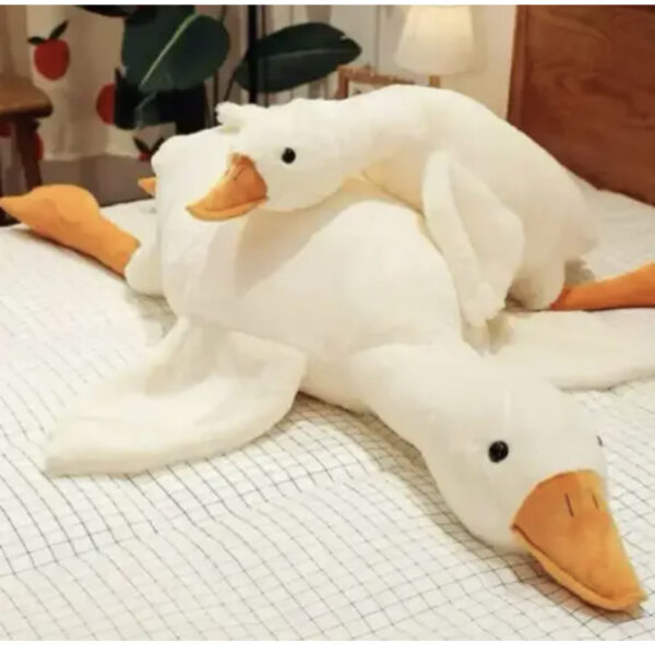 М'яка іграшка-обнімашка-подушка плюшева "Гусь-обнімусь" 70 см