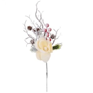 ce211e3b-f4d6-4e16-8836-d3b051608c21.jpg Декоративна гілка "Засніжений сад" жовта 33 см