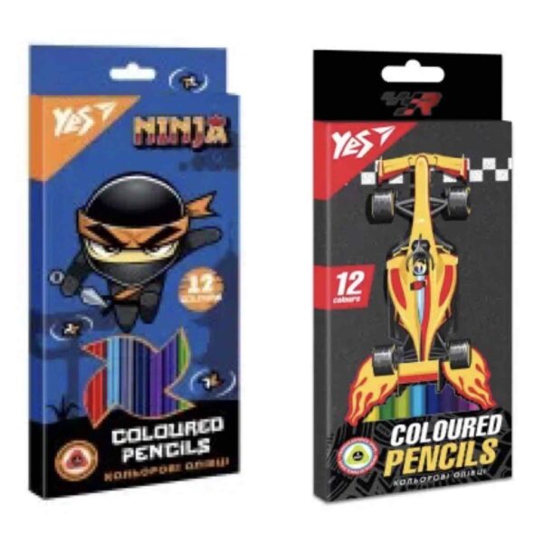 Олівці кольорові Yes "Супергерої" 12 шт