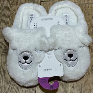 Тапочки-сабо 3D жіночі "Лама" Primark плюшеві білі