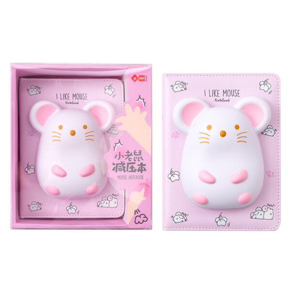 Блокнот з іграшкою сквіш, що знімається (127*175), мишка