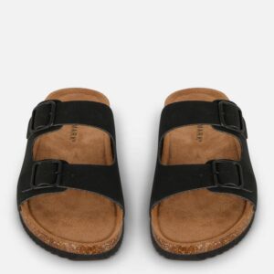 Шльопанці-Сандалі жіночі Primark з двома пряжками чорні