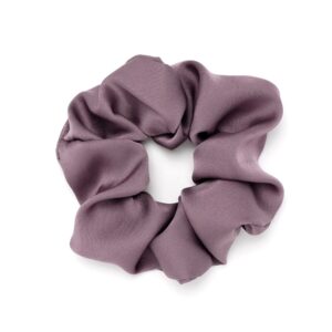 Гумка для волосся "Рюшечка" велика шовкова 11 см лавандово-рожева