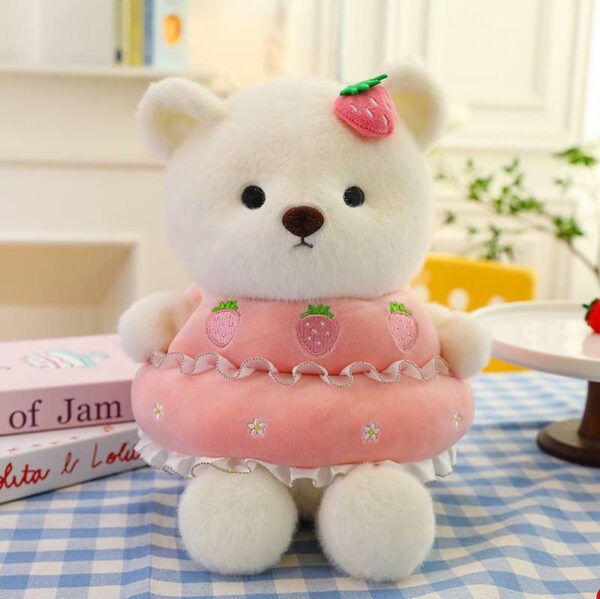 М'яка іграшка "Ведмедик у платті" плюшева 35 см