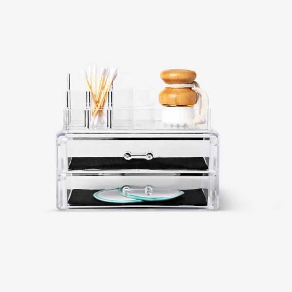 d4081d17-d72f-4ce8-92cc-38e30fb55647.png Органайзер акриловий для косметики Tiger (шуфляди та ячейки) 18,5*9*10 см