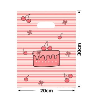 Пакет подарунковий ПВХ (20*30) вишенька на торті