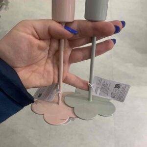 Підсвічник металевий "Квітка" Primark на ніжці рожевий/м’ятний 1 шт