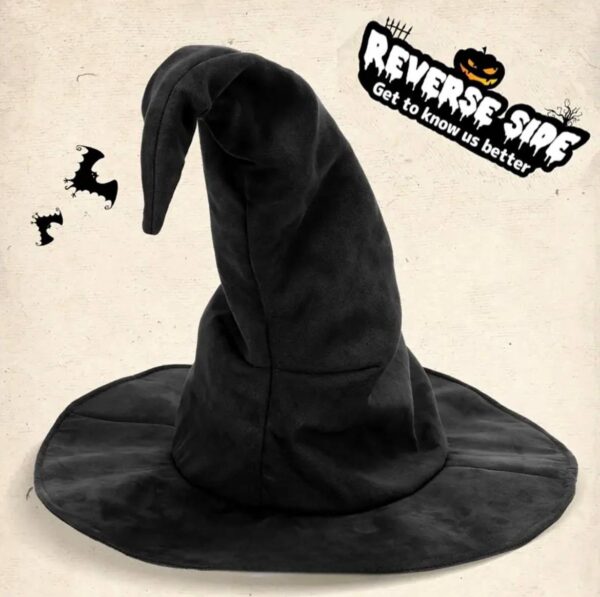 Капелюх відьми сатиновий чорний