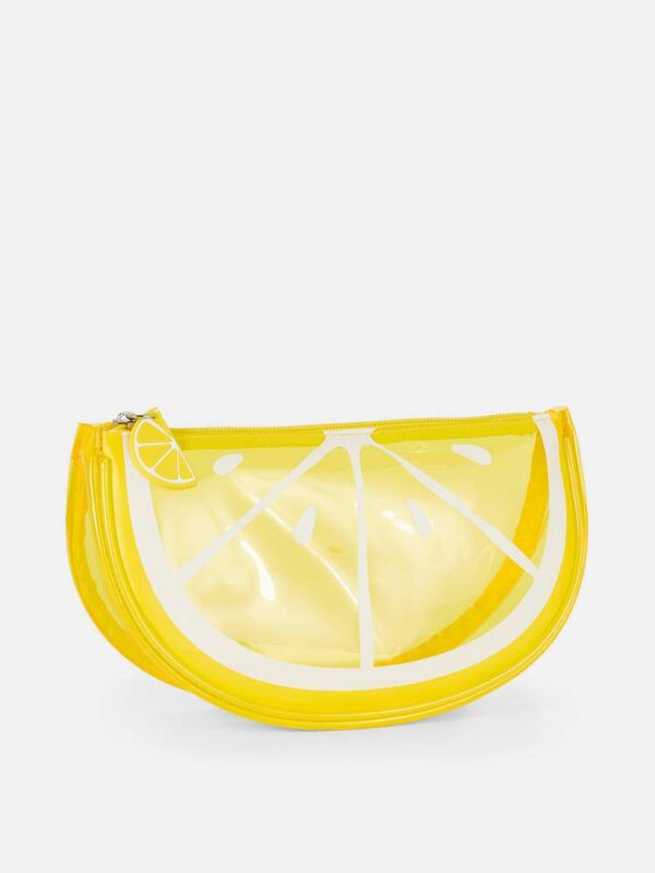 Косметичка Primark "Лимон" прозора