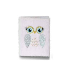 Блокнот А6 плюшевий WB "Сова" 80 арк/ лінійка