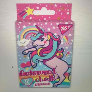 Крейда кольорова квадратна YES "Unicorn" 12 шт