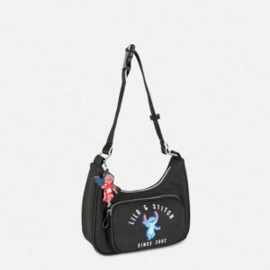 Сумочка "Stitch&Lilo" Primark із зовнішньою кишенею чорна