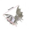 Заколка/ краб для волосся "Кажан" срібна 10*8,5 см
