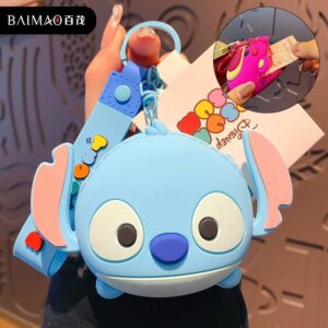 Брелок-гаманець силіконовий "Стітч/Stitch" блакитний