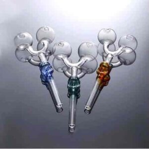 Трубка-Вапорайзер курильна "Череп" HL-584 Y-подібна з двома чашами