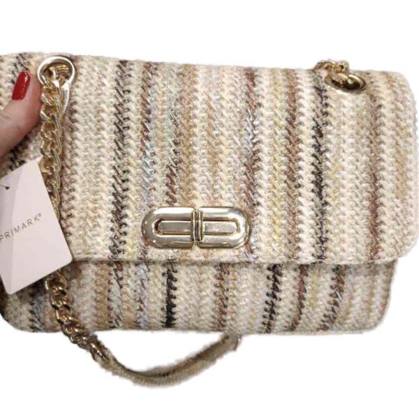 Сумочка плетена з соломи на ланцюжку Primark беж